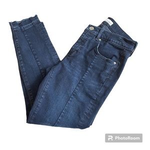Loft Womens Jeans Skinny Ankle Length Dark Wash Denim Blue Size 6 28